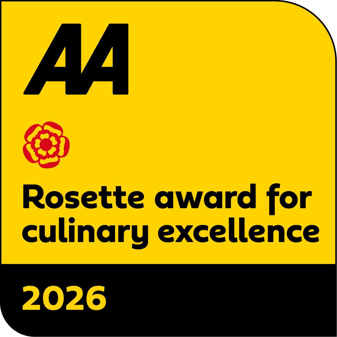 1 Rosette award for culinary excellence