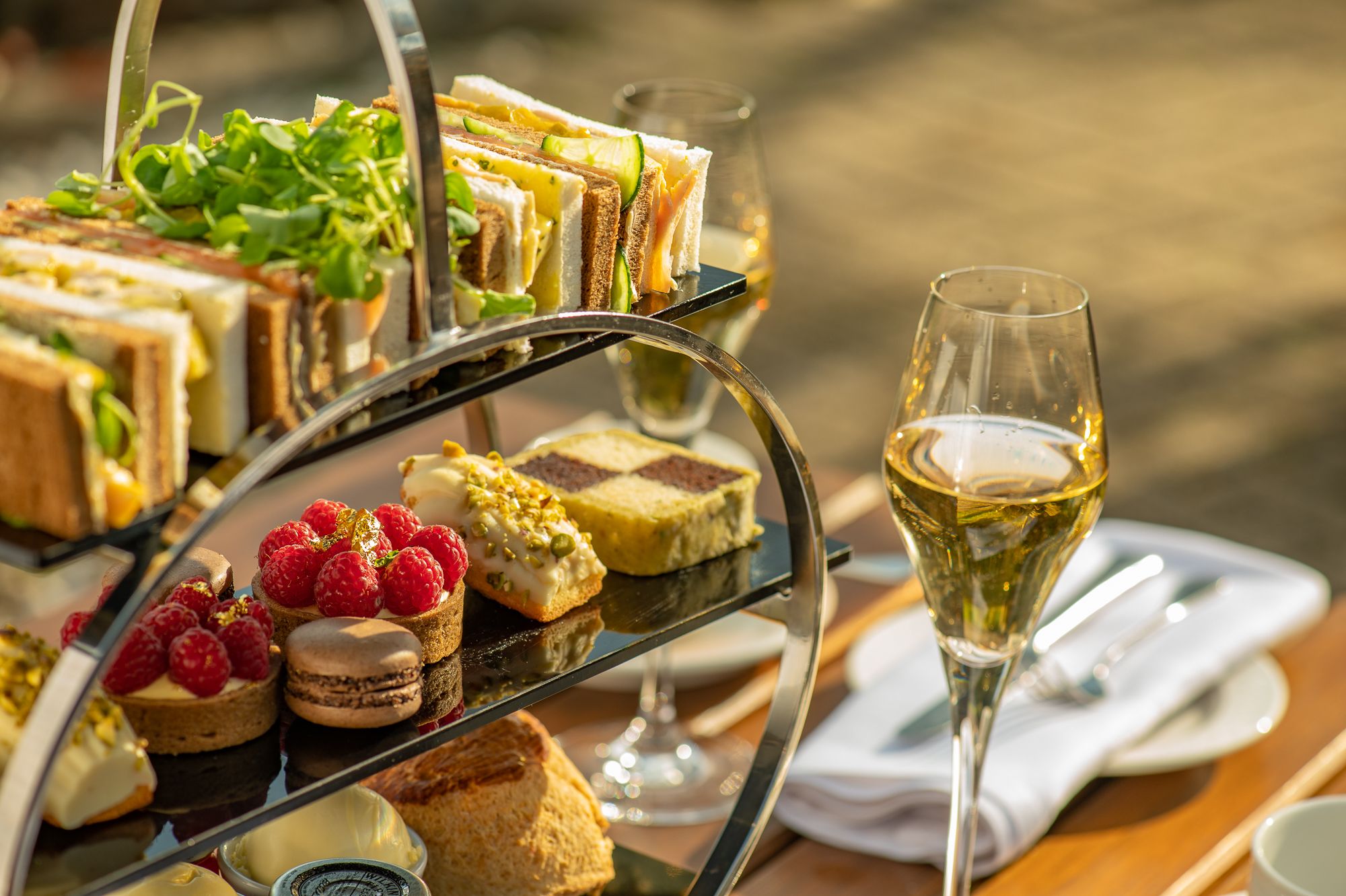 Close up of afternoon tea